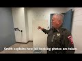 Booking arrestees at the Sangamon County Jail