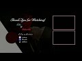 YouTube Intro and Outro Samples ❤ | Claudette Ty