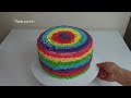 RAINBOW CAKE Vibrant ruffle CAKE