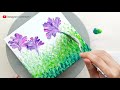 (520) Beautiful flower garden | New tool & technique | Fluid Acrylic for beginner | Designer Gemma77