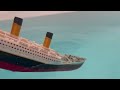 Will All these Ships from the Tub sink or float? Britannic, Titanic Review and Sinking video.