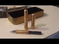 Kaweco Liliput Brass Fountain Pen M -- unboxing