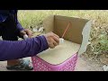 Beautiful DIY Trap By Using Basket And Paper - Creativity And Processing Trap
