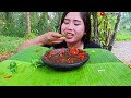 EAT RAW VEGETABLES WITHOUT RICE, RAW PAPAYA TREE, BANANA HEART, JENGKOL, PETE, RAW BANANA