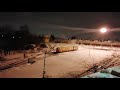 Очистка путей от снега в депо Автово