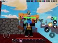 Playing Roblox Bedwars