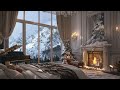 Nordic Nighttime Oasis: ASMR Winter Quietude for Deep Relaxation | Fireside Sounds for Healing