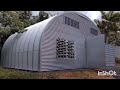 Quonset Hut: Finishing Walls , Making A door and putting it.