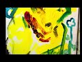 Yellow Dog | #acrylicpainting | #art | #quickpainting