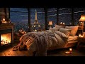 Ethereal Sleep Jazz Instrumental Music 🌙 Smooth Jazz Piano Music in Cozy Winter Bedroom Ambience
