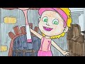 Color Masha as Tennis Star from Masha and the Bear | Kids Easy Drawing Coloring Pages with Ridha