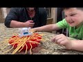 YETI in My Spaghetti!! Caleb and DAD PLAY BEST GAME EVER!!