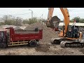 Jcb Excavator dan Dump Truck Loading Sirtu