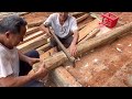 Let's look back 90 day  Build a wooden house | Build a new life in a new house - Diệp Chi family