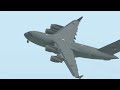 Pilot Was Terrified When C-17 Lost Control After Landing | X-Plane 11