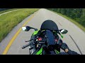 2017 zx10r going fast with quickshifter and autoblip action