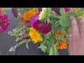 Harvesting and Making Market Bouquets | Farmers Market Prep | Florida flower farm