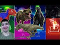 🦖 T-Rsx Spider Man vs Jurassic World vs Godzilla vs The Good Dinosaur | Coffin Dance 🪩