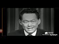 First Prime Minister of Singapore Lee Kuan Yew in Malay Speech | National Day Massage 1968