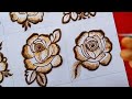 How To Draw 9 Different types of Henna Flowers - Beautiful Mehndi Flowers - 2021 -  @TazaheenArt