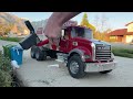 Toy Garbage Trucks in Action!