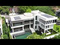 House Tour 70: 3 Storey Brand New Modern Bungalow with Huge Garden  Private Pool | Curved Staircase