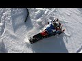 Rc FAIL 2x snomobile breaking,rc scale truck 4x4 run on snow,RMK big air.