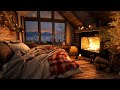 Smooth of Sleep Jazz Piano Music ❄ Relaxing Jazz Instrumental and Snowfall in Cozy Bedroom Ambience