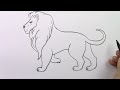 How to Draw Lion Step by Step, Easy Pencil Drawings, Drawing Hobby Animal Drawings