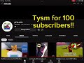 100 subscribers!!