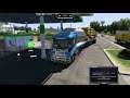 Transporting steel pipe using the Scania R950hp V8 open pipe|Euro truck simulator 2|steering wheel