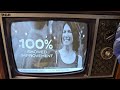 1970 RCA Mini Console Television 4 Tube Hybrid AP100L watch Crépe Erase® ads with me