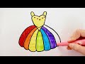 How to draw cute and easy Dress | Easy drawing for kids