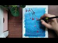 Winter Scenery Painting || Easy Acrylic Painting For Beginners @Therainbowhut