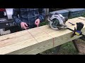 NOTCHING deck posts the “easy way” (building a deck)￼