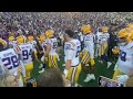 LSU football team hyped before going into locker room pregame versus Alabama November 5, 2022