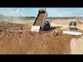 Part 11 Is The Best Skill Operator Dozer Shantui Pushing Sand Trimming Sand Slope