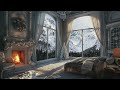 Whispers of Winter Wind and Majestic Fireside: ASMR Royal Bedroom Escape for Tranquility