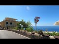 ride to Positano from Amalfi on a Harley Davidson   4K