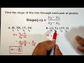 Slope of A Line - Finding the Slope of a Line Given Graph, Equation and Two Points