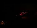 G scale train in dark with some truck lighting and sound effects from BP and 7 eleven truck.