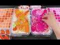 Satisfying Slime🌈Kurumi VS Pinkfong Mixing Random With Piping Bags/Shiny Things Into Glossy Slime #6