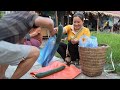 Harvesting squash, Gardening - Harvesting upland rice - Take care of mother every day