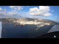 Scenic Approach and Touch & Go at Syros Airport in Cyclades, Greece