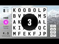 Word Scrabble - find 4 hidden words