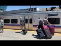 RTD commuter rail slowly pulling into Denver airport