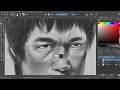 PORTRAIT PAINTING IN KRITA | BRUCE LEE #SKETCHES #sketches #art #learningsketch #drawing