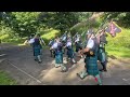 Balaklava Pipes And Drums at purple poppy event. 03/08/24 Parade through the streets Pt 2