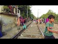 Walking Delhi Slum | Wazirpur railway track | Delhi-India 4K tour