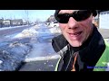 Chipping Thick Ice OFF sidewalk | Spruce Grove Snow Removal